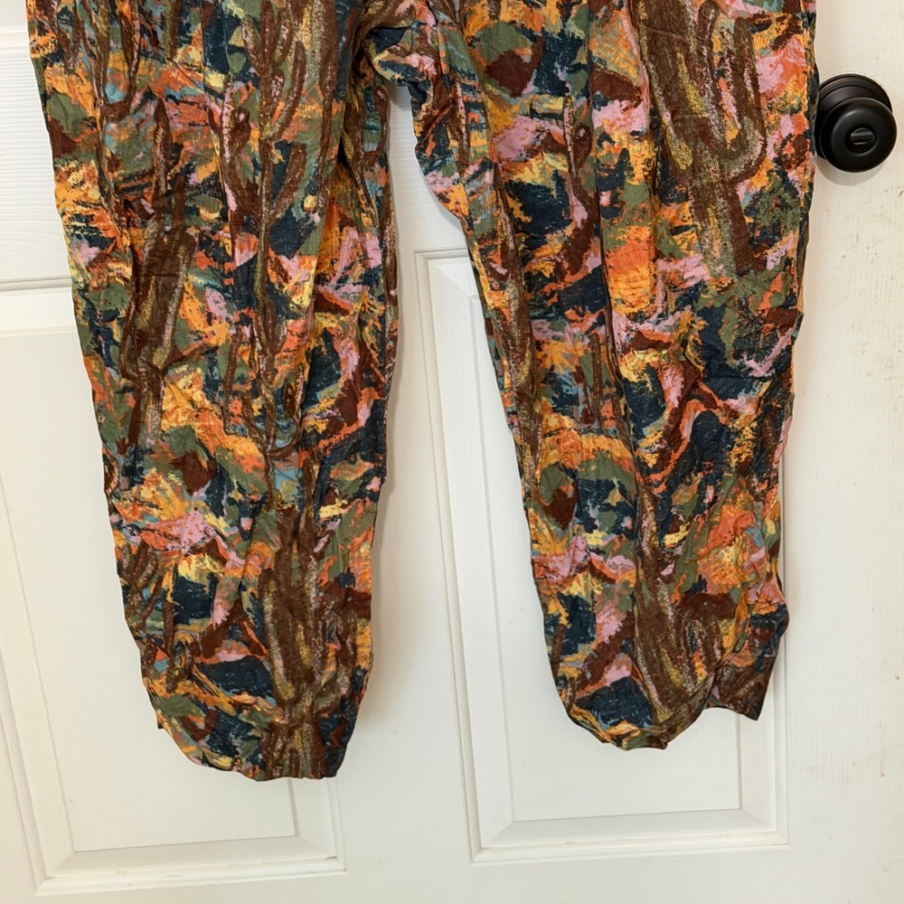 Lucy & Yak Bowie Sleeveless Corduroy Jumpsuit in Nevada Print Size 20 Boutique - Picture 8 of 12